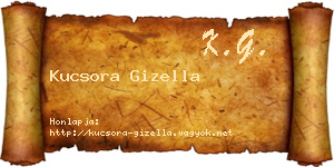 Kucsora Gizella névjegykártya
